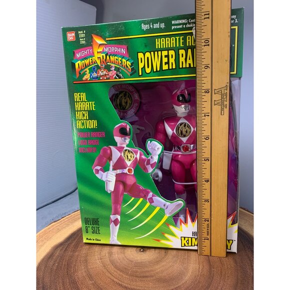 1994 Bandai Mighty Morphin Power Rangers Deluxe Karate Action Kimberly 8" Figure - Picture 5 of 7